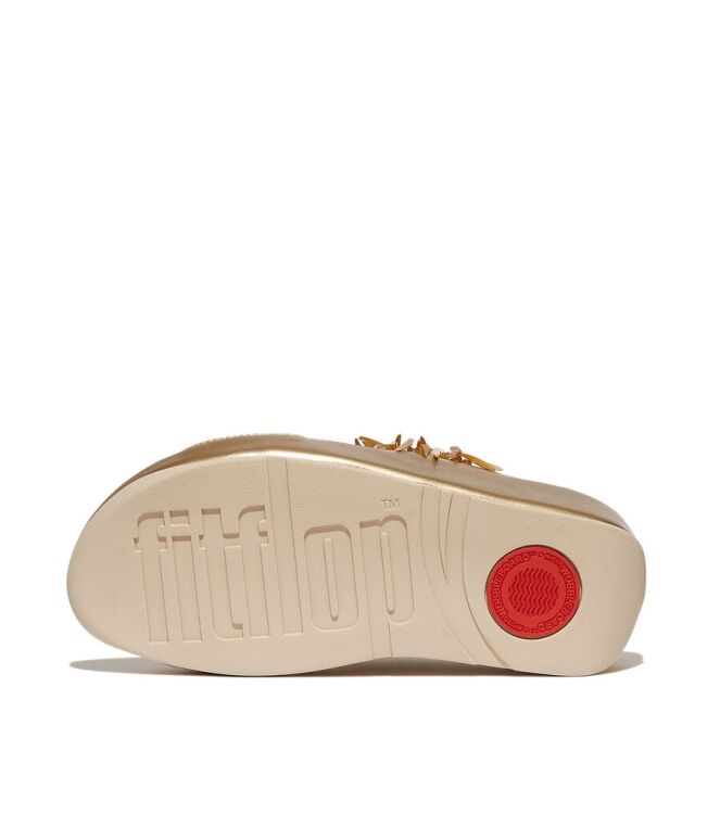 FitFlop Rumba Beaded platino  FitFlop HI8-675, slippers Direct leverbaar uit de webshop