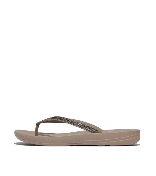 FitFlop Iqushion Ombre Sparkle on taupe  FitFlop DG5-C44, slippers Direct leverbaar uit de webshop