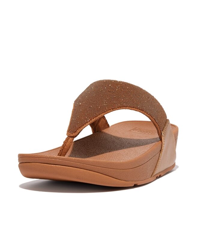 FitFlop Lulu Opul Toe-Post Sandals latte tan  FitFlop GB4-A21, slippers Direct leverbaar uit de webshop