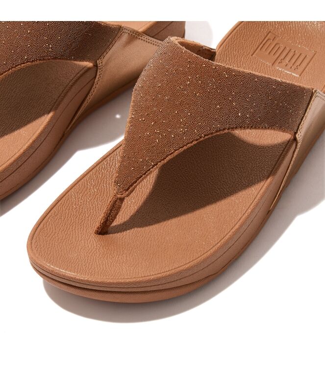 FitFlop Lulu Opul Toe-Post Sandals latte tan  FitFlop GB4-A21, slippers Direct leverbaar uit de webshop