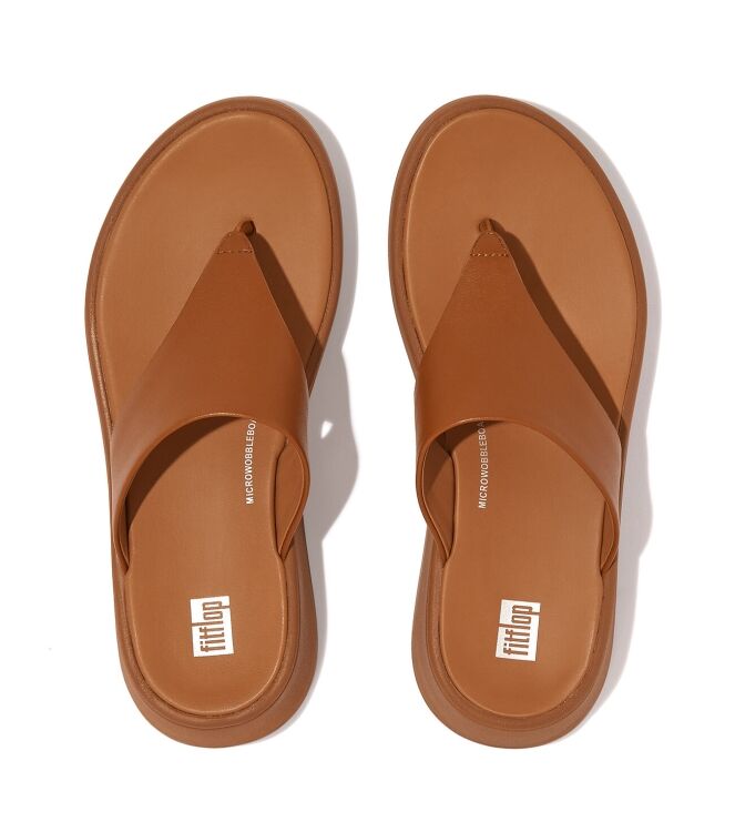 FitFlop F-Mode Flatform light tan FitFlop FW4-592, slippers Direct leverbaar uit de webshop