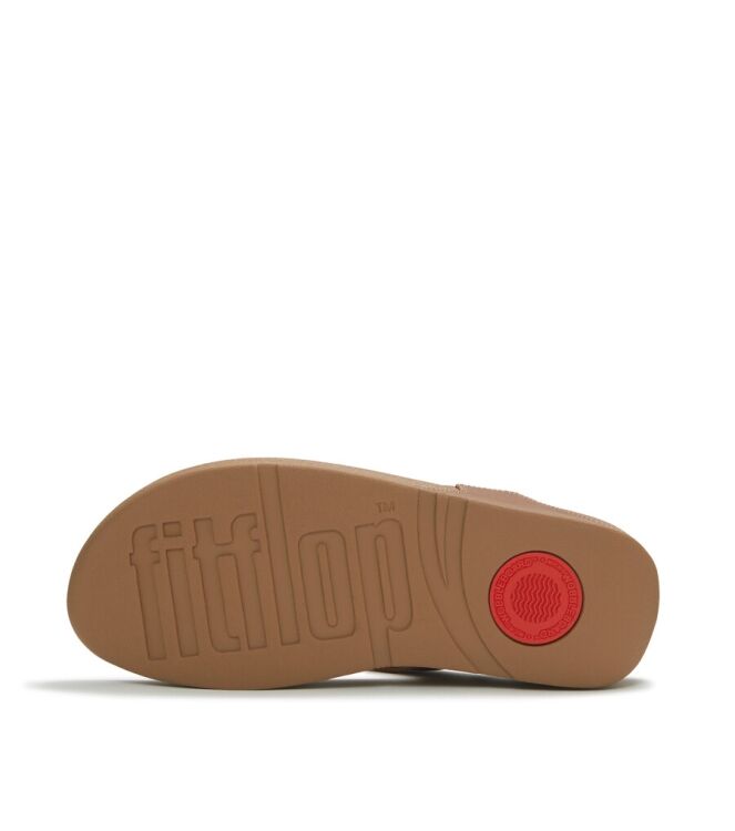 FitFlop Lulu Marbled-Stone Toe-Post deep tan FitFlop A4T-C15, slippers Direct leverbaar uit de webshop