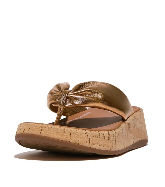FitFlop F-Mode Twist bronze  FitFlop HN3-012, slippers Direct leverbaar uit de webshop