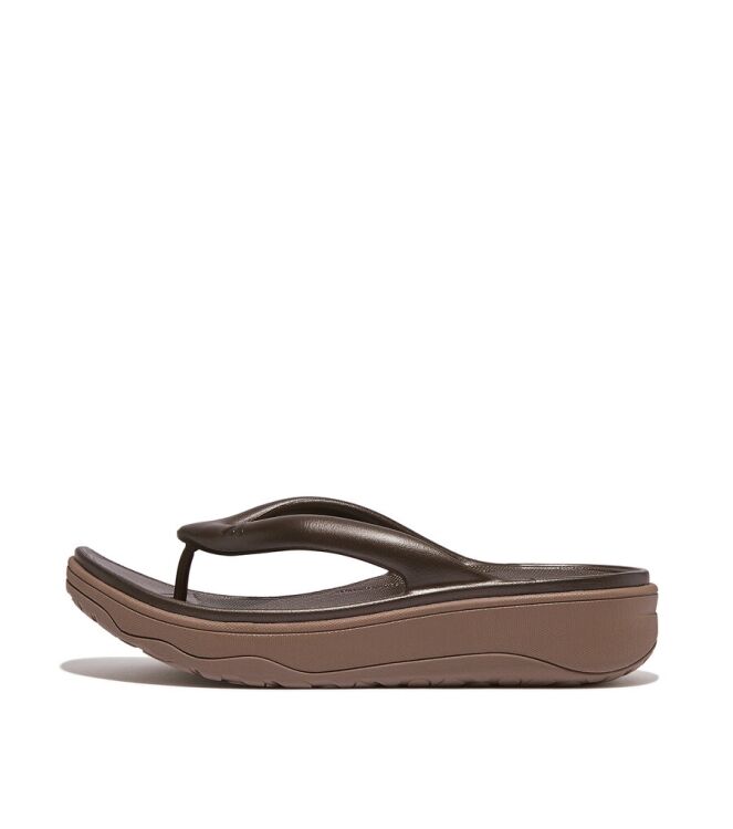 FitFlop Slipper Relieff Metallic Recovery Bronze bronze  FitFlop HT5-012, slippers Direct leverbaar uit de webshop