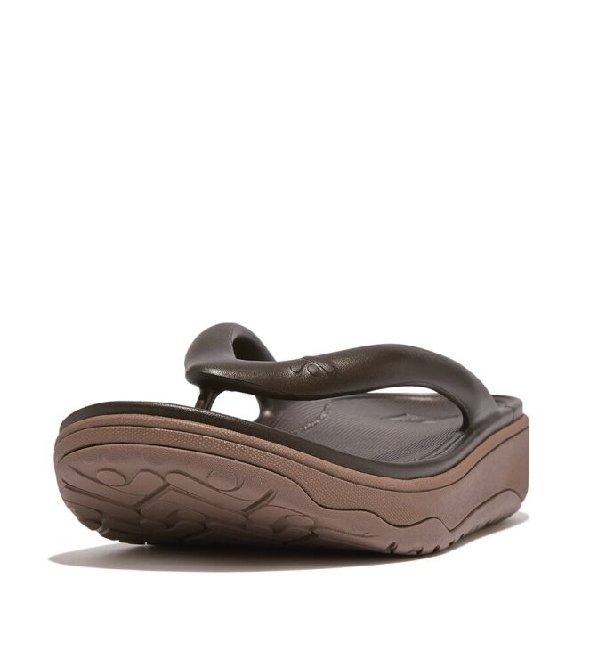 FitFlop Slipper Relieff Metallic Recovery Bronze bronze  FitFlop HT5-012, slippers Direct leverbaar uit de webshop