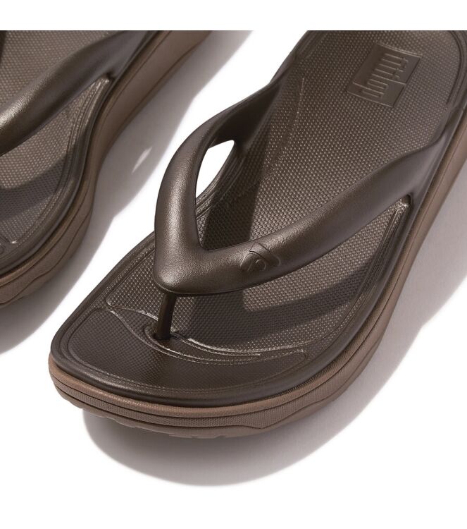 FitFlop Slipper Relieff Metallic Recovery Bronze bronze  FitFlop HT5-012, slippers Direct leverbaar uit de webshop