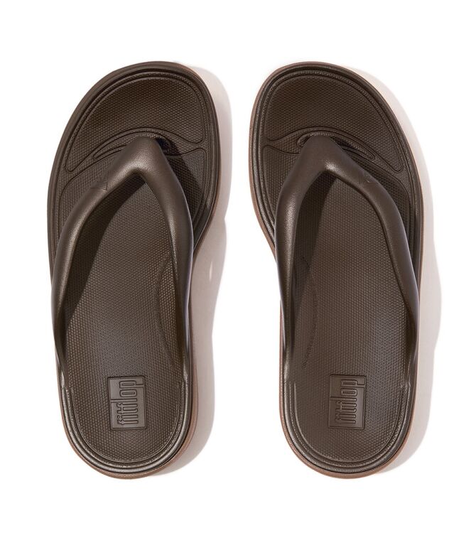 FitFlop Slipper Relieff Metallic Recovery Bronze bronze  FitFlop HT5-012, slippers Direct leverbaar uit de webshop