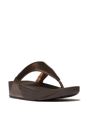 FitFlop Lulu Leather Toe-Post metallic chocolate brown FitFlop Lulu Leather Toe-Post metallic chocolate brown