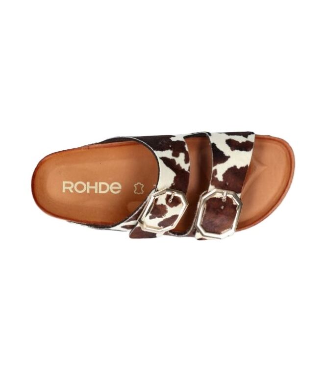 Rohde Alba mocca Rohde 5637-72, slippers Direct leverbaar uit de webshop