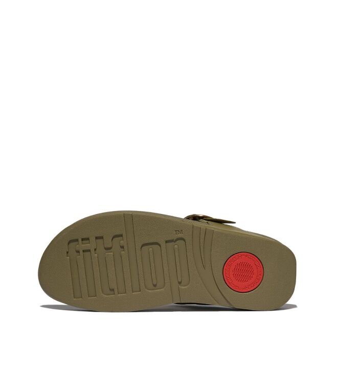 FitFlop Lulu Adjustable Toe Post camo green  FitFlop ES8-C14, slippers Direct leverbaar uit de webshop