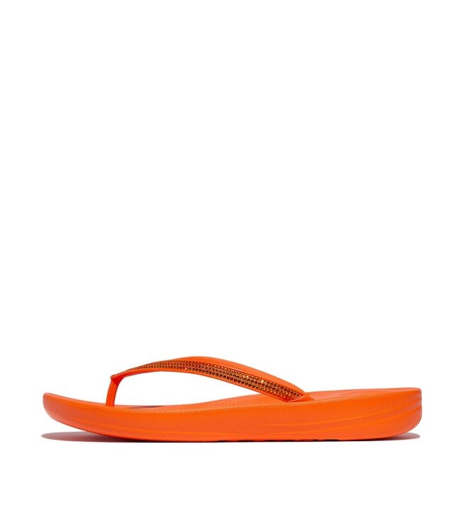 FitFlop Iqushion Sparkle TPU pop orange FitFlop R08-C42, slippers Direct leverbaar uit de webshop
