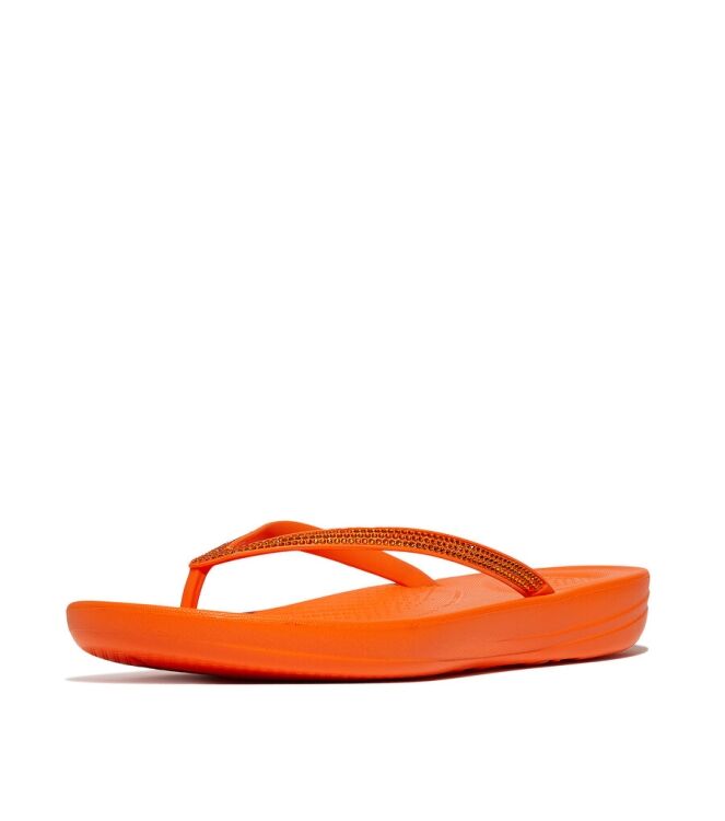FitFlop Iqushion Sparkle TPU pop orange FitFlop R08-C42, slippers Direct leverbaar uit de webshop