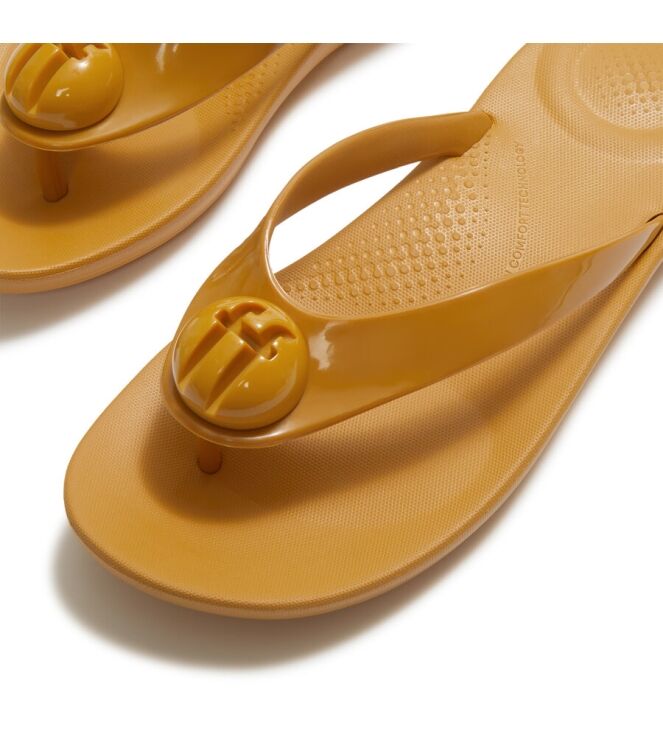 FitFlop iQushion d-luxe turmeric FitFlop A6O-D65, slippers Direct leverbaar uit de webshop