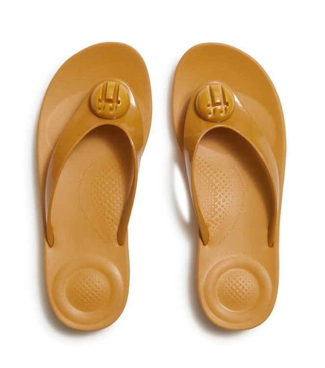 FitFlop iQushion d-luxe turmeric FitFlop A6O-D65, slippers Direct leverbaar uit de webshop