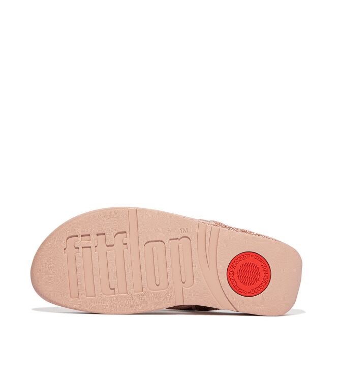 FitFlop Lulu Glitter Toe-Thongs rose gold FitFlop X03-323, slippers Direct leverbaar uit de webshop