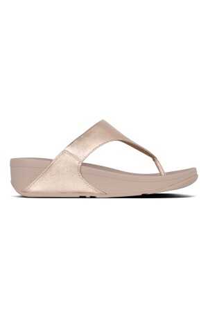 FitFlop Lulu leather toepost rose gold 