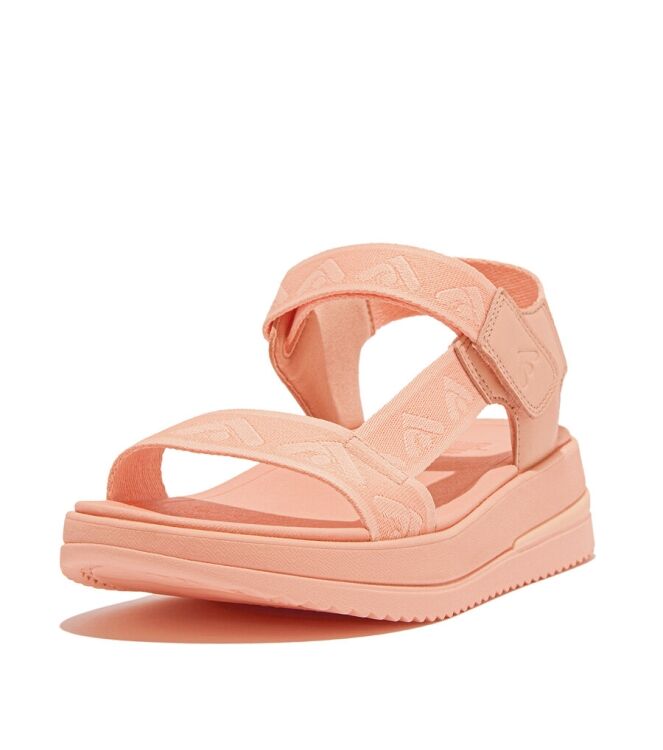 FitFlop FitFlop Surff Sandal - Woven Device peach parfait FitFlop HL6-A89, slippers Direct leverbaar uit de webshop