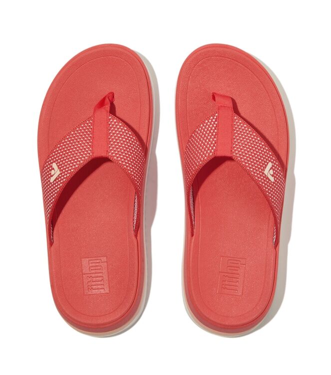 FitFlop Surff two tone webbing Rosy coral  FitFlop HJ8-B09, slippers Direct leverbaar uit de webshop