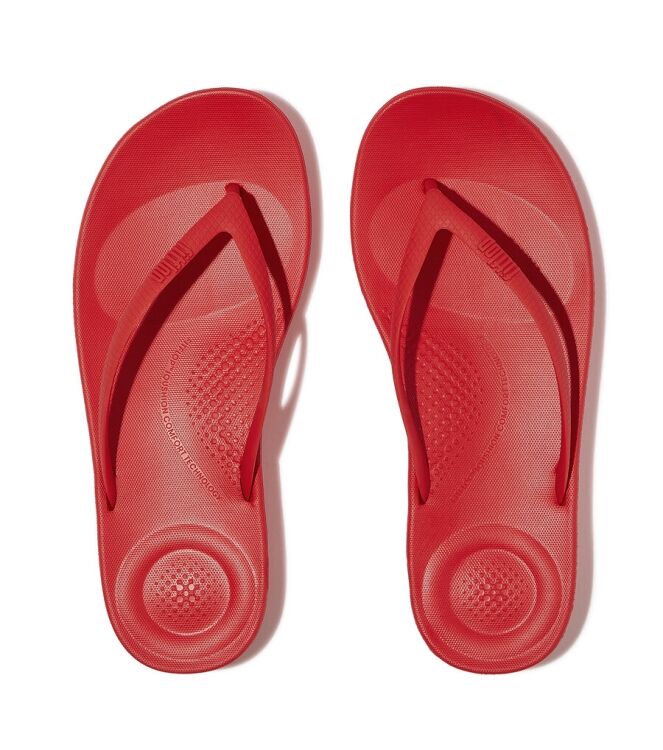 FitFlop Iqushion Ergonomic Flip-Flops red FitFlop E54-002, slippers Direct leverbaar uit de webshop