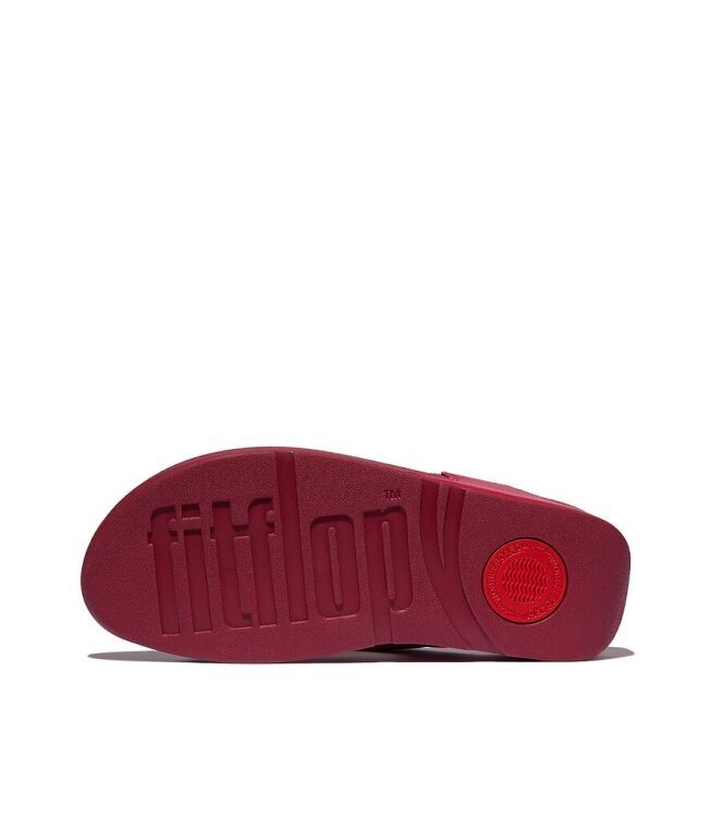 FitFlop Lulu Leather Toepost redberry FitFlop I88-C32, slippers Direct leverbaar uit de webshop