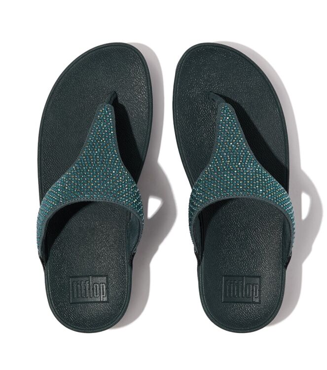 FitFlop Lulu Toepost - Hotfix steel blue FitFlop EC5-A82, slippers Direct leverbaar uit de webshop