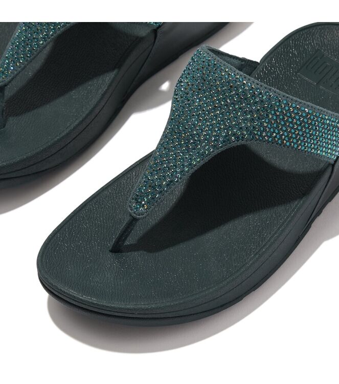 FitFlop Lulu Toepost - Hotfix steel blue FitFlop EC5-A82, slippers Direct leverbaar uit de webshop
