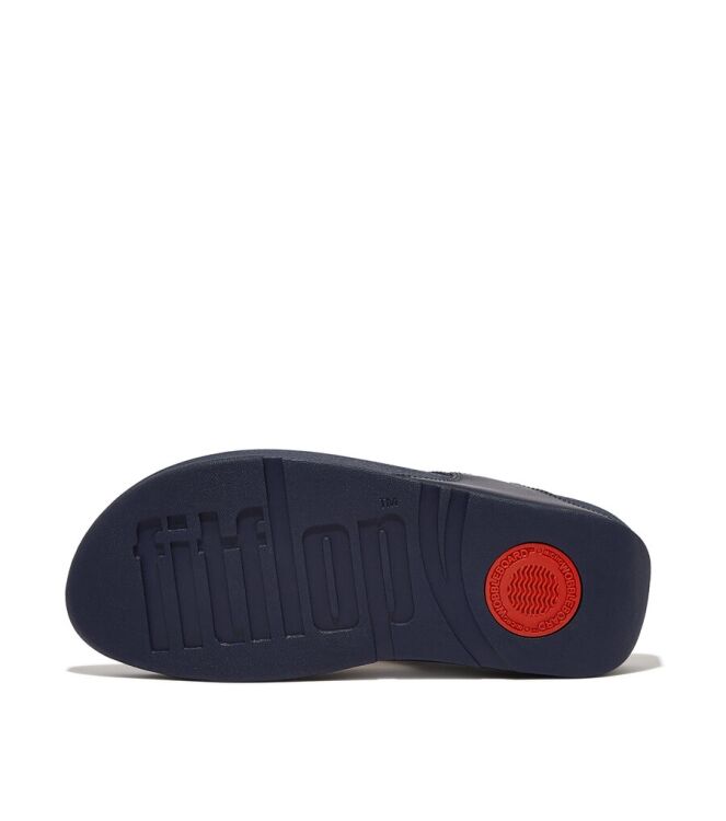 FitFlop Lulu Leather Toepost deepest blue FitFlop I88-A15, slippers Direct leverbaar uit de webshop