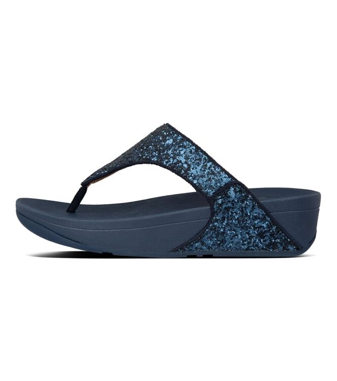 FitFlop Lulu Glitter Toe-Thongs midnight navy FitFlop X03-399, slippers Direct leverbaar uit de webshop