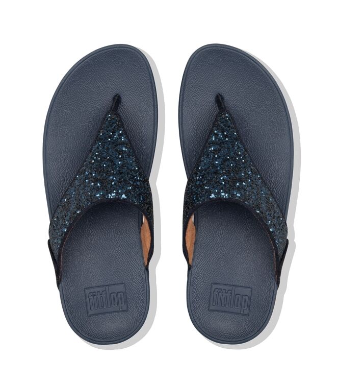 FitFlop Lulu Glitter Toe-Thongs midnight navy FitFlop X03-399, slippers Direct leverbaar uit de webshop