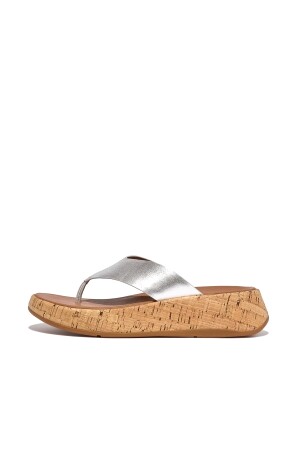 FitFlop F-Mode Cork Flatform platino  FitFlop F-Mode Cork Flatform platino