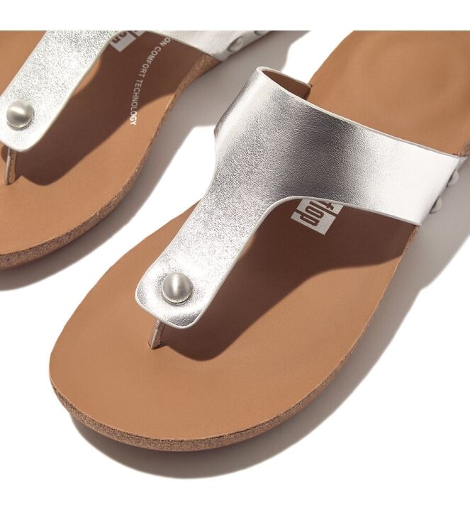 FitFlop Iqushion Metallic silver  FitFlop HT1-011, slippers Direct leverbaar uit de webshop
