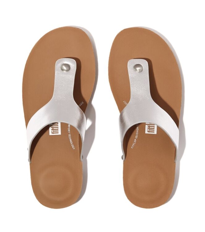 FitFlop Iqushion Metallic silver  FitFlop HT1-011, slippers Direct leverbaar uit de webshop