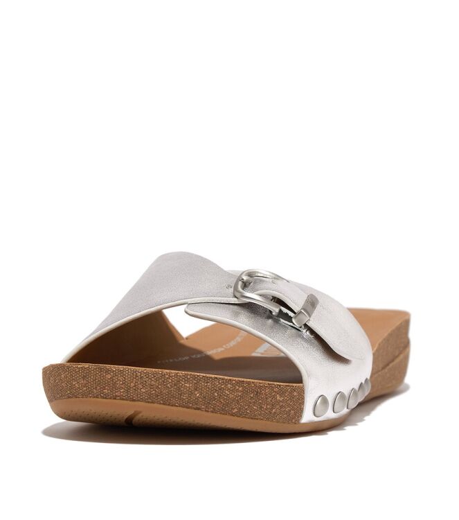 FitFlop Iqushion Adjustable Buckle silver  FitFlop HT2-011, slippers Direct leverbaar uit de webshop