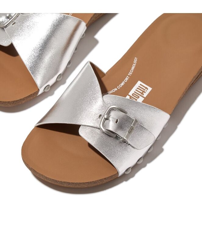 FitFlop Iqushion Adjustable Buckle silver  FitFlop HT2-011, slippers Direct leverbaar uit de webshop