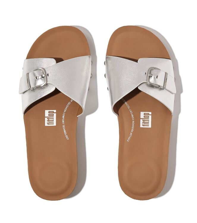 FitFlop Iqushion Adjustable Buckle silver  FitFlop HT2-011, slippers Direct leverbaar uit de webshop