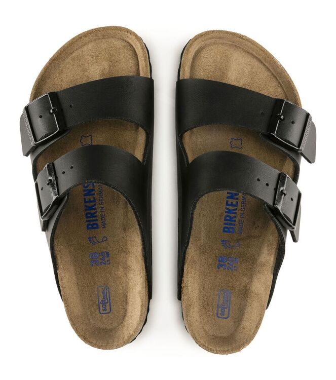 Birkenstock Arizona zacht voetbed black Birkenstock 551253, slippers Direct leverbaar uit de webshop
