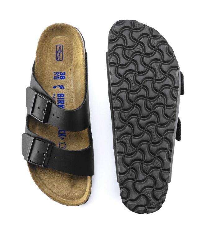 Birkenstock Arizona zacht voetbed black Birkenstock 551253, slippers Direct leverbaar uit de webshop