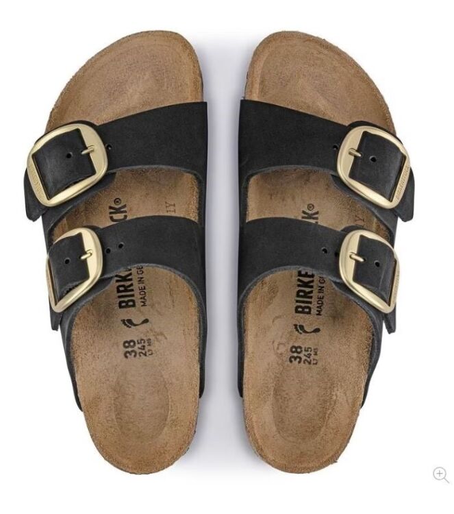 Birkenstock Arizona Big Buckle black  Birkenstock 1023239, slippers Direct leverbaar uit de webshop