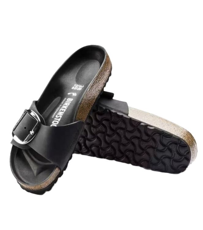 Birkenstock Madrid Big Buckle black Birkenstock 1006522, slippers Direct leverbaar uit de webshop