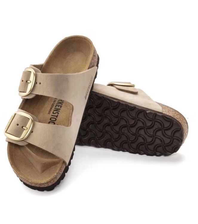 Birkenstock Arizona Big Buckle sandcastle Birkenstock 1023957, slippers Direct leverbaar uit de webshop