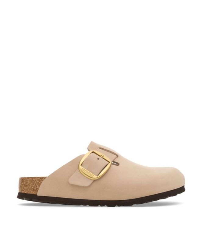 Birkenstock Boston Big Buckle sandcastle  Birkenstock 1028052, slippers Direct leverbaar uit de webshop
