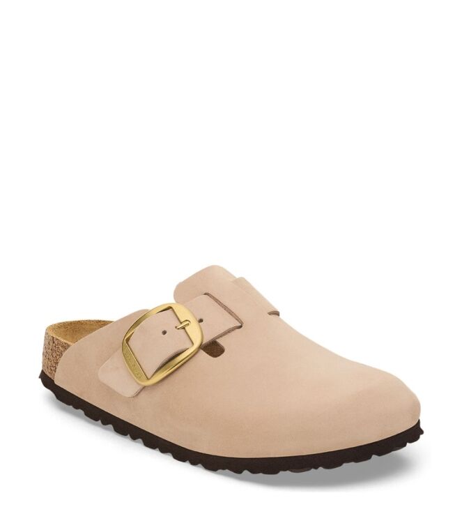 Birkenstock Boston Big Buckle sandcastle  Birkenstock 1028052, slippers Direct leverbaar uit de webshop
