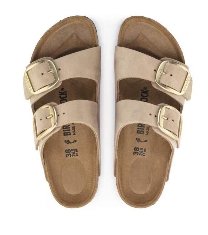 Birkenstock Arizona Big Buckle sandcastle Birkenstock 1024064, slippers Direct leverbaar uit de webshop