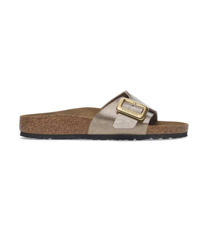 Birkenstock Catalina Cushion Buckle taupe  Birkenstock 1029416, slippers Direct leverbaar uit de webshop