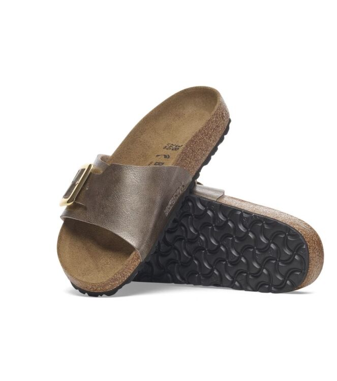 Birkenstock Catalina Cushion Buckle taupe  Birkenstock 1029416, slippers Direct leverbaar uit de webshop
