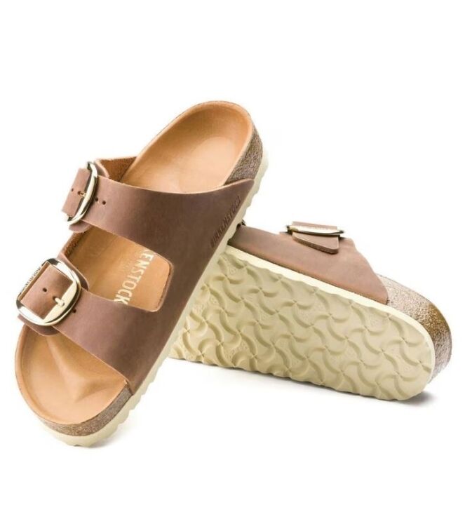 Birkenstock Arizona Big Buckle cognac Birkenstock 1011073, slippers Direct leverbaar uit de webshop