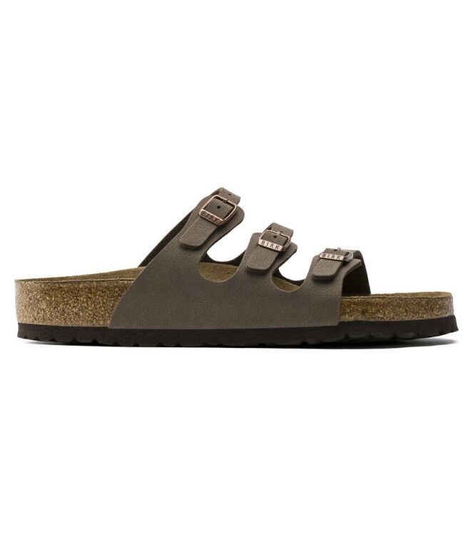 Birkenstock Florida zacht voetbed mocha  Birkenstock 53881, slippers Direct leverbaar uit de webshop