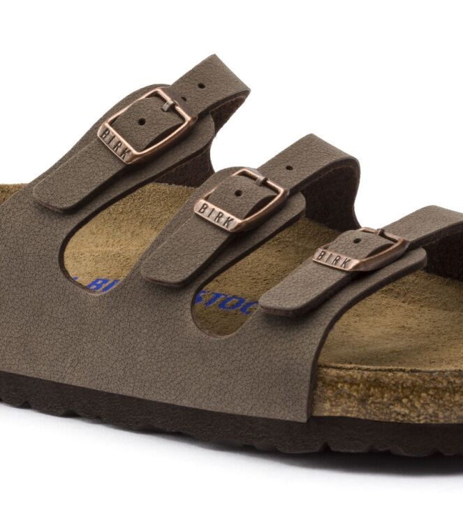 Birkenstock Florida zacht voetbed mocha  Birkenstock 53881, slippers Direct leverbaar uit de webshop