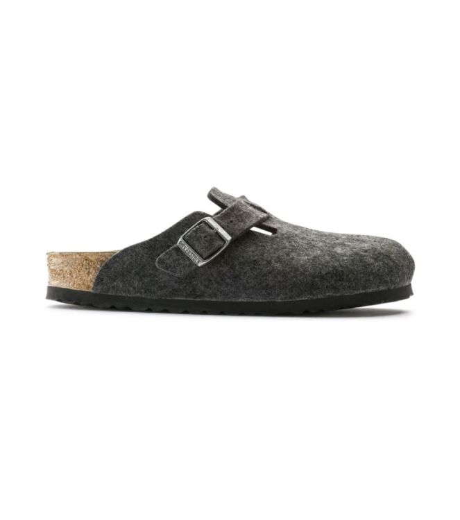 Birkenstock Boston anthracite Birkenstock 160371, slippers Direct leverbaar uit de webshop