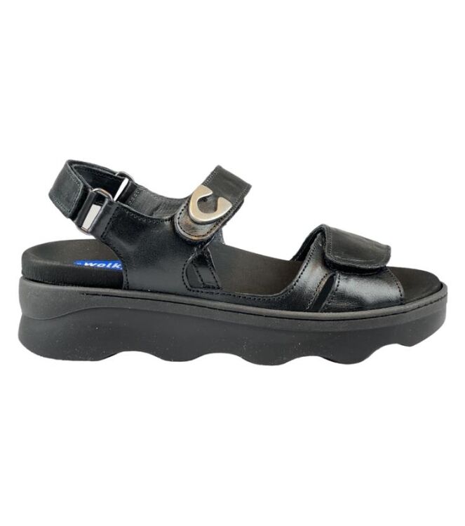 Wolky Medusa zwart  Wolky 0235035-000, sandalen Direct leverbaar uit de webshop